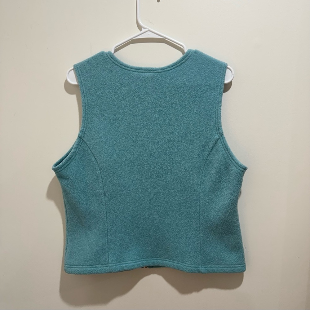 Vintage L.L. Bean Zip Front Fleece‎ Vest Women’s Medium - Picture 5 of 6